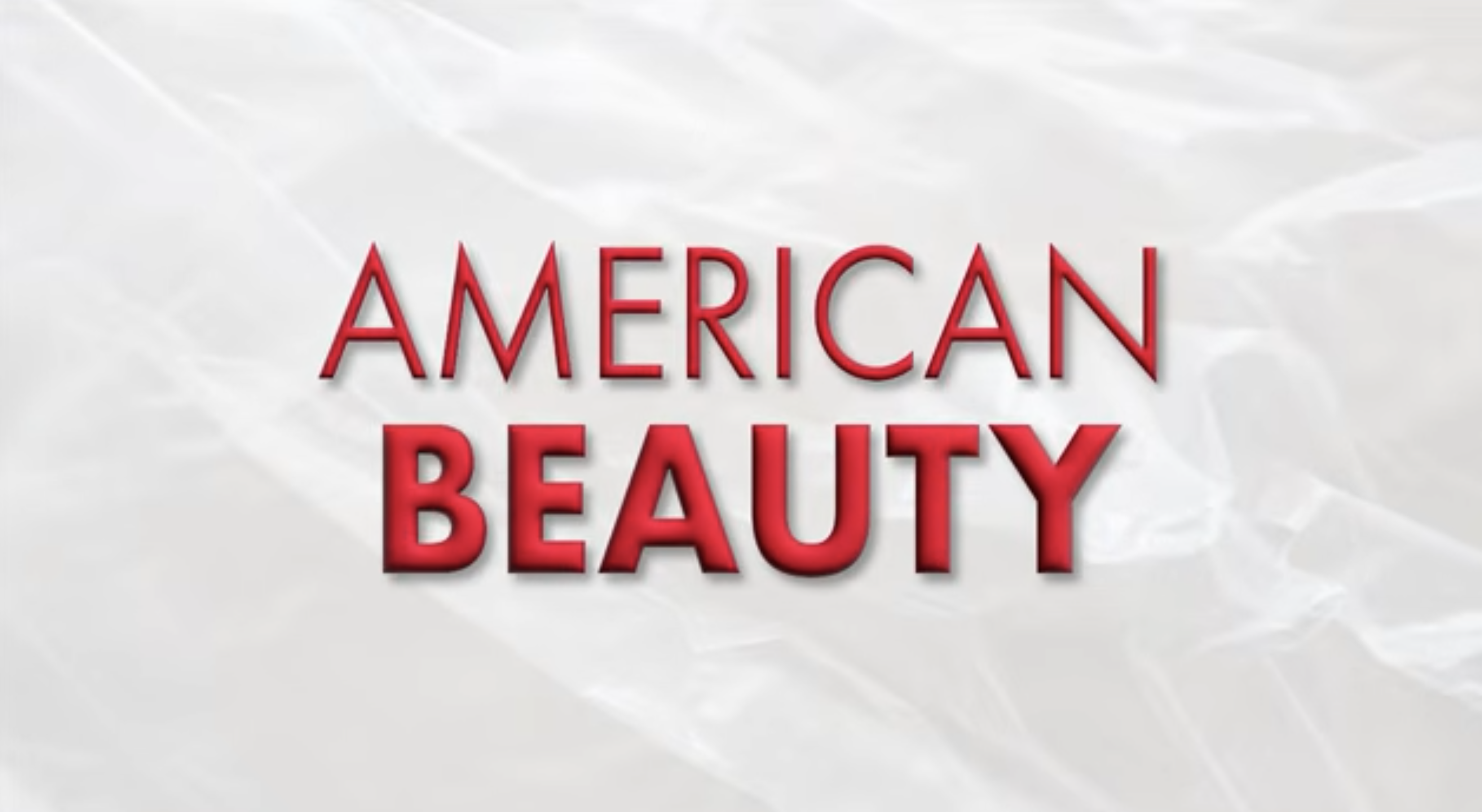 This is a screenshot of the last scene in my Film Title sequence of the Movie 'American Beauty'.