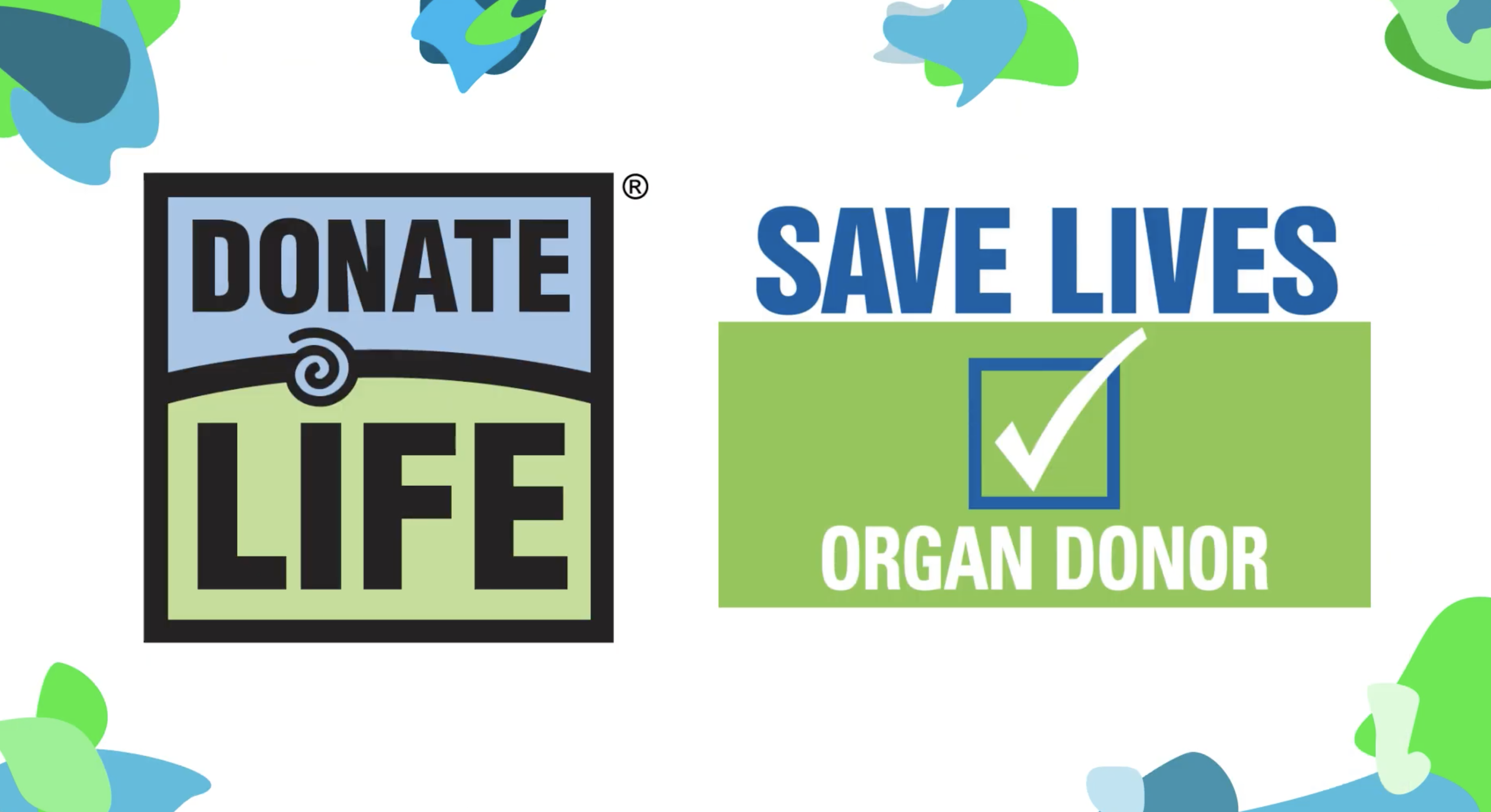 This is a screenshot of the last scene in my YouTube video about Donate Life. 